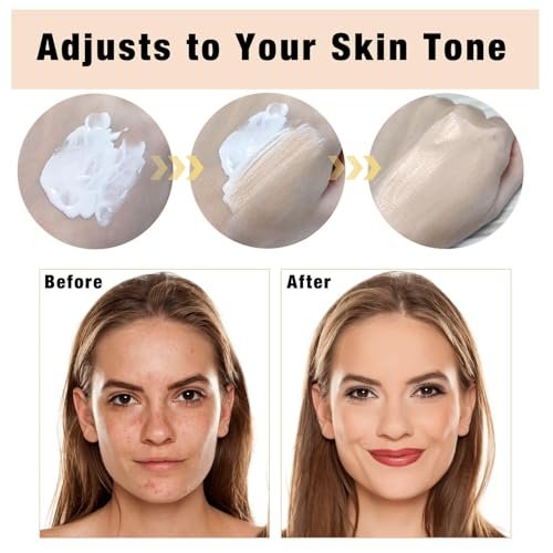 2 Pack Color Changing Foundation - Lightweight Medium Coverage Liquid Makeup Conceals Blemishes & Freckles for All Skin Types, 30ml Each - görsel 6