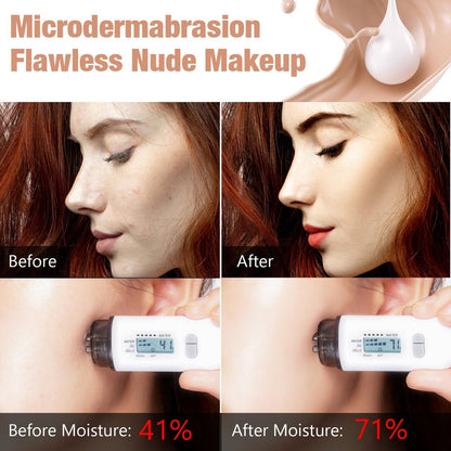 2 Pack Color Changing Foundation - Lightweight Medium Coverage Liquid Makeup Conceals Blemishes & Freckles for All Skin Types, 30ml Each