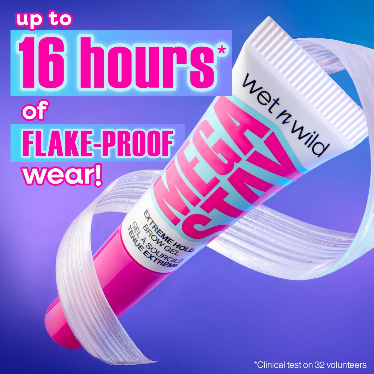 wet n wild Mega Stay Extreme Hold Brow Gel - Clear, Long-Lasting 16-Hour Wear, Lightweight & Non-Sticky - görsel 9