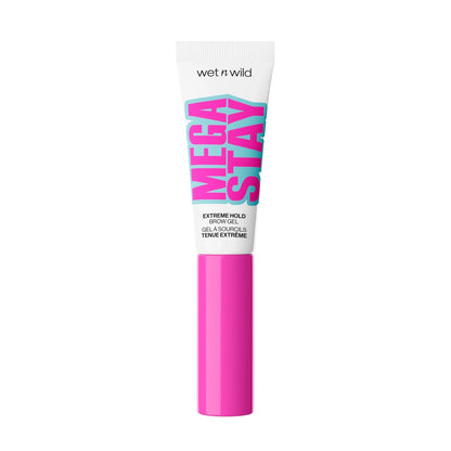 wet n wild Mega Stay Extreme Hold Brow Gel - Clear, Long-Lasting 16-Hour Wear, Lightweight & Non-Sticky