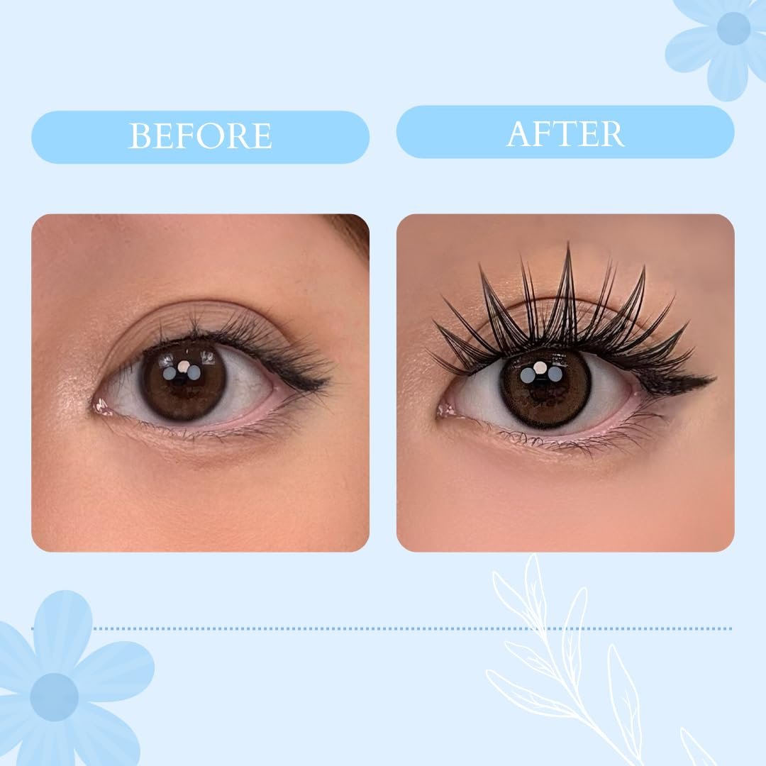 Ninetynine Dreams 100PCs Fantasy Lashes Manhua Anime DIY Spiky Lash Clusters 10-16mm C+ Curl – Lightweight, Reusable, Waterproof Individual Eyelashes with Thin Comfortable Band Avelisse