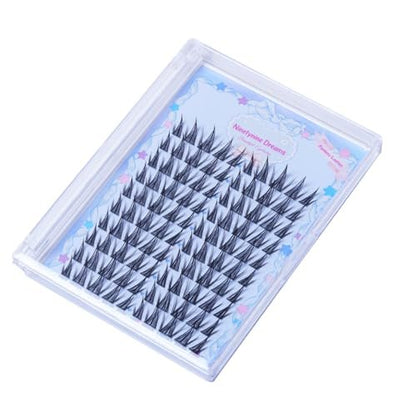 Ninetynine Dreams 100PCs Fantasy Lashes Manhua Anime DIY Spiky Lash Clusters 10-16mm C+ Curl – Lightweight, Reusable, Waterproof Individual Eyelashes with Thin Comfortable Band Avelisse
