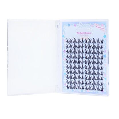 Ninetynine Dreams 100PCs Fantasy Lashes Manhua Anime DIY Spiky Lash Clusters 10-16mm C+ Curl – Lightweight, Reusable, Waterproof Individual Eyelashes with Thin Comfortable Band Avelisse