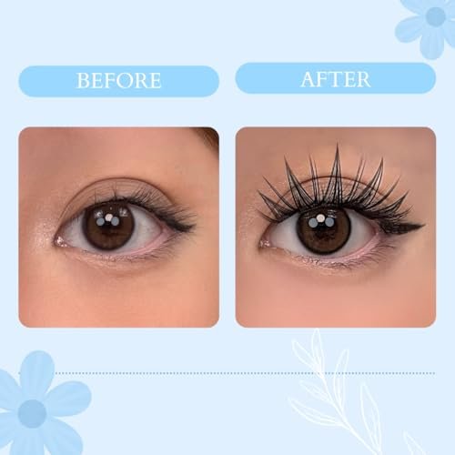 Ninetynine Dreams 100PCs Fantasy Lashes Manhua Anime DIY Spiky Lash Clusters 10-16mm C+ Curl – Lightweight, Reusable, Waterproof Individual Eyelashes with Thin Comfortable Band Avelisse