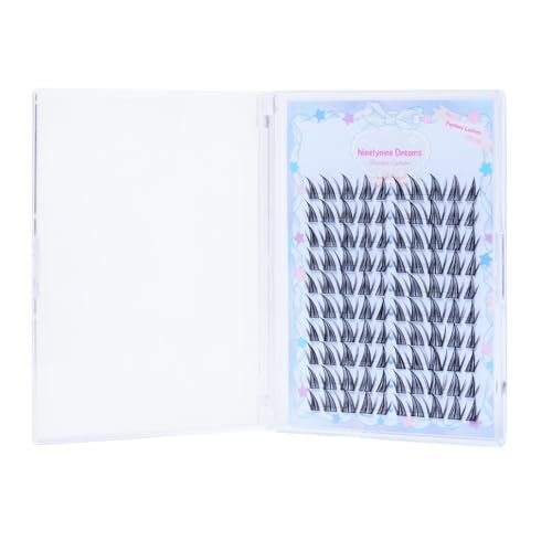 Ninetynine Dreams 100PCs Fantasy Lashes Manhua Anime DIY Spiky Lash Clusters 10-16mm C+ Curl – Lightweight, Reusable, Waterproof Individual Eyelashes with Thin Comfortable Band Avelisse