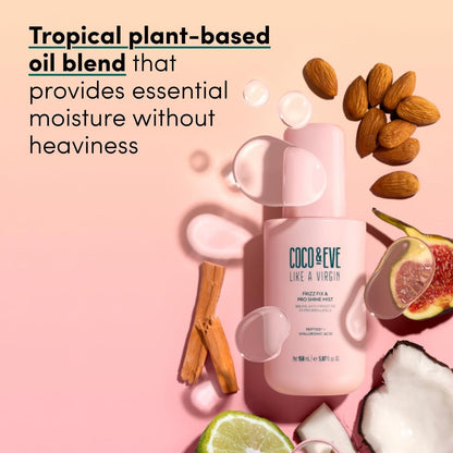 Coco & Eve Like A Virgin Frizz Fix & Pro Shine Mist – 72H Frizz Control & Instant Shine | Lightweight Heat Protectant & Detangling Spray for All Hair Types (5.07 fl oz) Avelisse