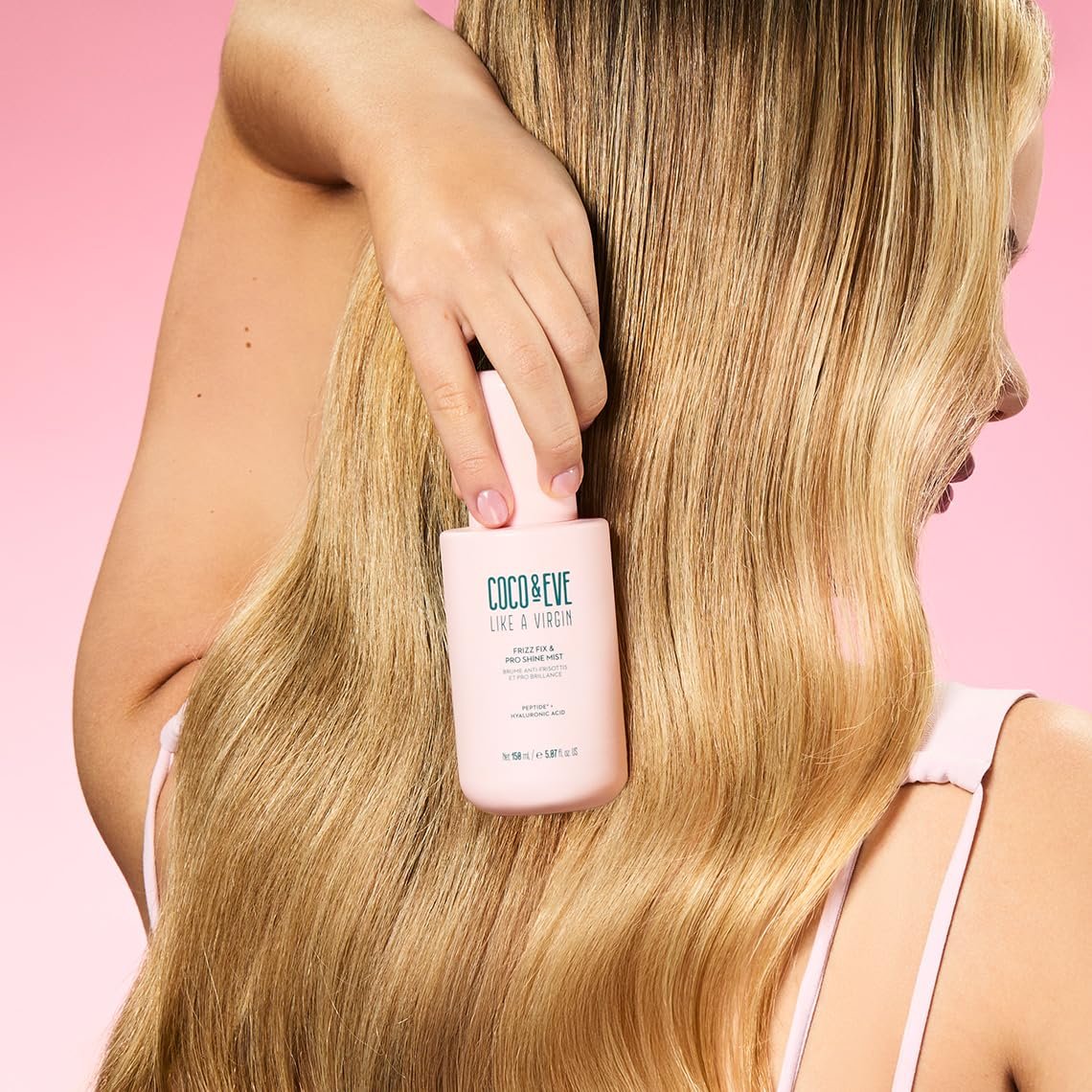 Coco & Eve Like A Virgin Frizz Fix & Pro Shine Mist – 72H Frizz Control & Instant Shine | Lightweight Heat Protectant & Detangling Spray for All Hair Types (5.07 fl oz) Avelisse