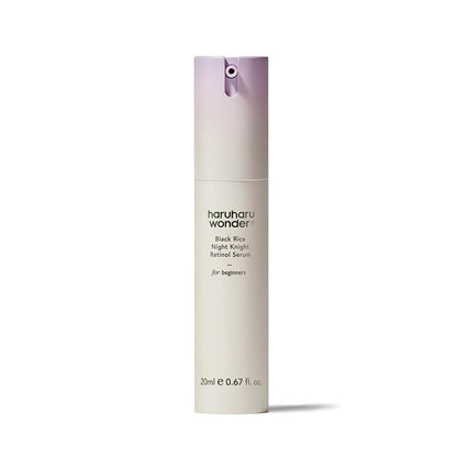 Haruharu Wonder Black Rice Night Knight Retinol Serum – Firming & Smoothing Night Treatment with Hydrating Formula, 0.67 fl.oz