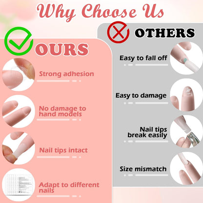 Zhaoyao Flexible Bendable Nail Practice Hand for Acrylic Nails - Silicone Manicure Training Kit with 100 Nail Tips & 192 Jelly Glues for Beginners