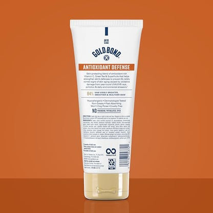 Gold Bond Age Renew Antioxidant Defense Body & Face Lotion, Brightens, Smooths & Evens Skin Tone, Nongreasy Moisturizer With Vitamin C, Superfruits & Green Tea, 8 oz Avelisse