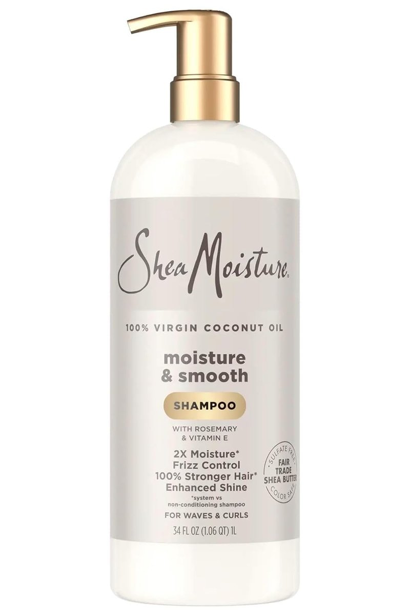 Shea Moisture 100% Virgin Coconut Oil Moisture & Smooth Shampoo - 34 fl oz Avelisse