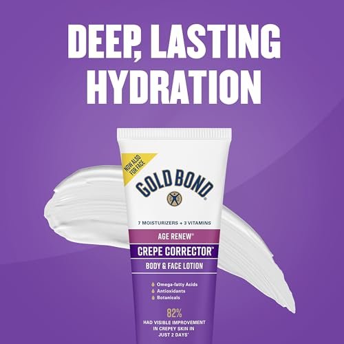Gold Bond Age Renew Day & Night Duo Lotion Set for Body & Face – Crepe Corrector & Retinol Overnight Lotion, Visibly Firms & Smooths Skin, 8.6 oz Each (Pack of 2) Avelisse