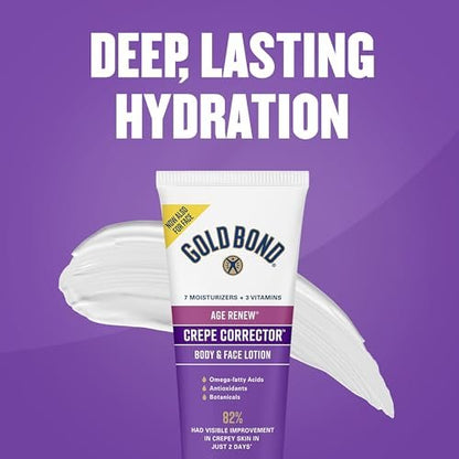 Gold Bond Age Renew Day & Night Duo Lotion Set for Body & Face – Crepe Corrector & Retinol Overnight Lotion, Visibly Firms & Smooths Skin, 8.6 oz Each (Pack of 2) Avelisse