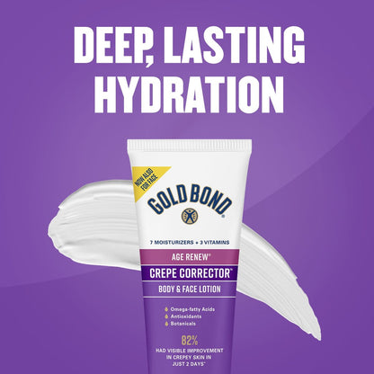 Gold Bond Age Renew Day & Night Duo Lotion Set for Body & Face – Crepe Corrector & Retinol Overnight Lotion, Visibly Firms & Smooths Skin, 8.6 oz Each (Pack of 2) Avelisse