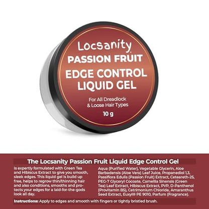 Locsanity Natural & Organic Loose Natural Sample Travel Kit – 2-in-1 Shampoo/Conditioner, Deep Moisturizing Conditioner, Hair Oil, Detangler Leave-in Conditioner, Smooth Liquid Edge Gel