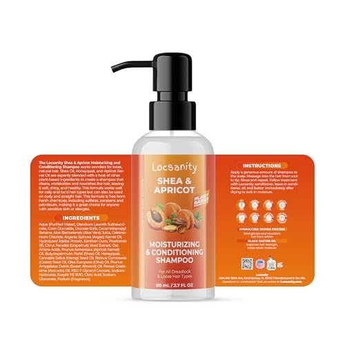 Locsanity Natural & Organic Loose Natural Sample Travel Kit – 2-in-1 Shampoo/Conditioner, Deep Moisturizing Conditioner, Hair Oil, Detangler Leave-in Conditioner, Smooth Liquid Edge Gel - görsel 14