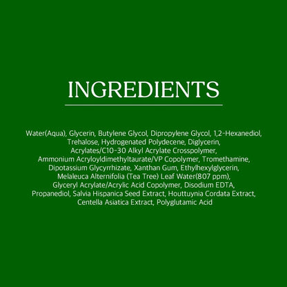 Papa Recipe Tea Tree Control Soothing Cream - Hydrating Face Moisturizer for Dry, Sensitive, Acne-Prone Skin - Oil Water Balance Care - Korean Face Cream 3.38 fl oz