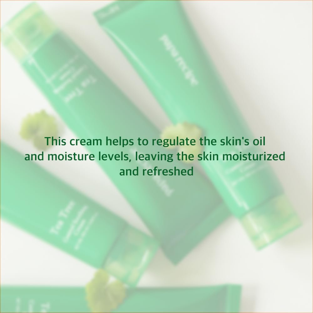 Papa Recipe Tea Tree Control Soothing Cream - Hydrating Face Moisturizer for Dry, Sensitive, Acne-Prone Skin - Oil Water Balance Care - Korean Face Cream 3.38 fl oz - görsel 3