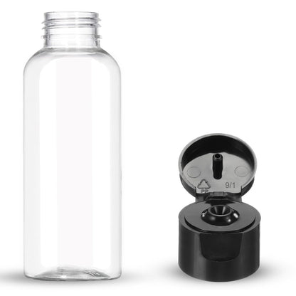 DNSEN 5 Pack 3.4 oz Travel Size Bottles TSA Approved Leak Proof Empty Refillable Liquid Containers with Labels