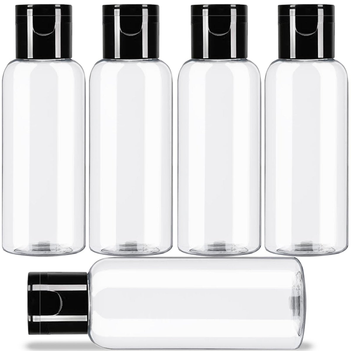 DNSEN 5 Pack 3.4 oz Travel Size Bottles TSA Approved Leak Proof Empty Refillable Liquid Containers with Labels - görsel 11