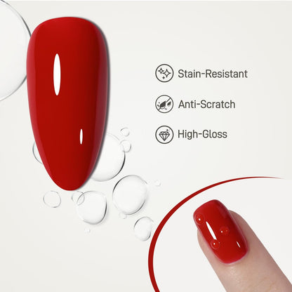 GAOY Crystal Gel Top Coat for Gel Nail Polish – 16ml No Wipe Clear Finish, High Shine, UV Light Cure for Long-Lasting Nail Art at Home