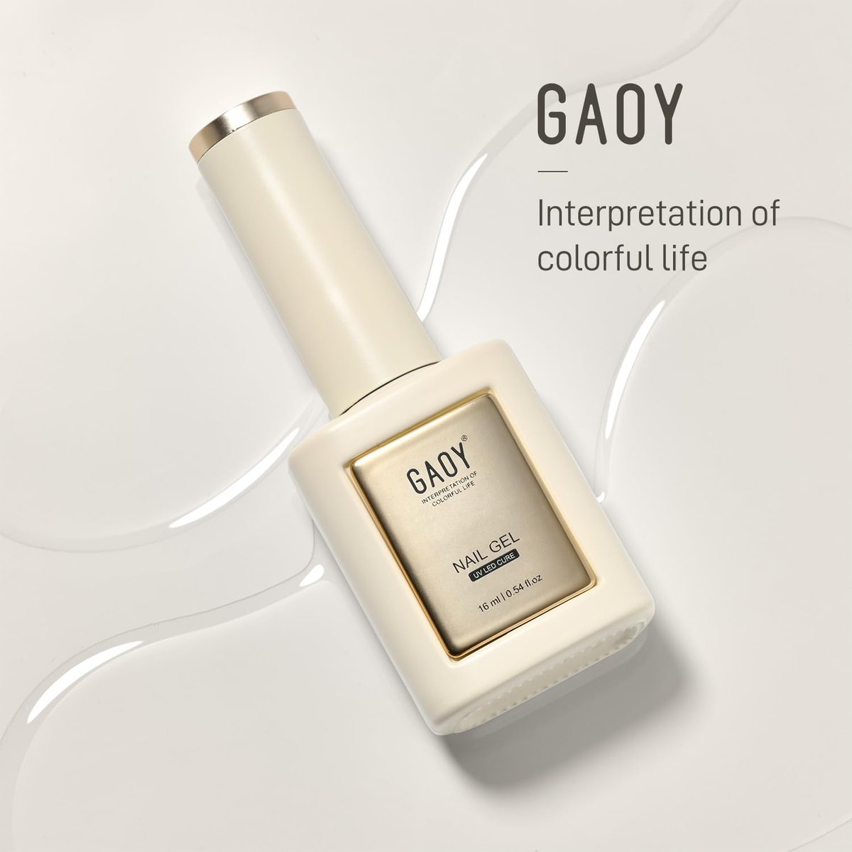 GAOY Crystal Gel Top Coat for Gel Nail Polish – 16ml No Wipe Clear Finish, High Shine, UV Light Cure for Long-Lasting Nail Art at Home - görsel 13