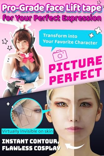 VECTill Cosplay Face Lift Up Tape – Medical-Grade Invisible Face Lifting Tape Avelisse