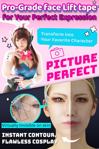 VECTill Cosplay Face Lift Up Tape – Medical-Grade Invisible Face Lifting Tape Avelisse
