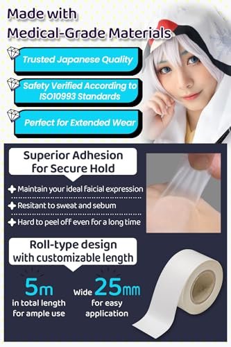 VECTill Cosplay Face Lift Up Tape – Medical-Grade Invisible Face Lifting Tape Avelisse