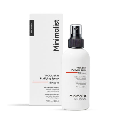 Minimalist Hypochlorous Acid Face & Body Spray for Acne, Eczema & Redness Relief – Soothes & Purifies Skin Post-Workout – Antimicrobial, Reduces Irritation – Gentle HOCl Formula for All – 7.44 fl oz Avelisse