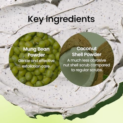 Beplain Mung Bean Pore Clay Mask - Fragrance-Free Wash Off Mask for Blackhead & Whitehead Care, 4.05 fl oz (120ml) | Korean Skincare Avelisse