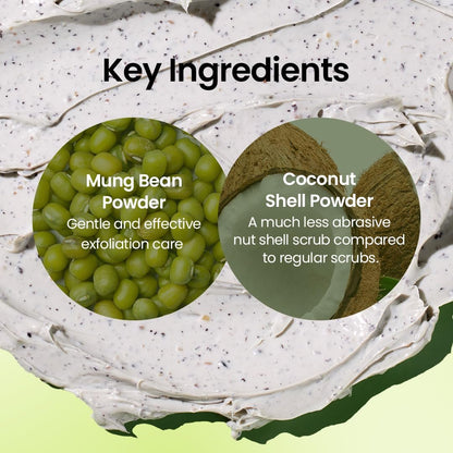 Beplain Mung Bean Pore Clay Mask - Fragrance-Free Wash Off Mask for Blackhead & Whitehead Care, 4.05 fl oz (120ml) | Korean Skincare Avelisse