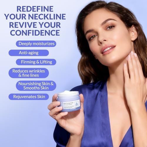 Crogooe Neck Firming Cream - Tighten and Lift Neck & Décolleté, Reduce Wrinkles and Crepey Skin, 1.7 oz - görsel 6