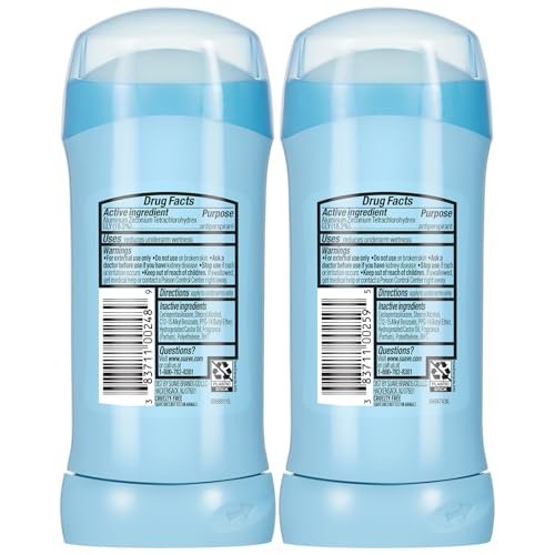 Suave Antiperspirant Deodorant for Women Variety 4-Pack – Cocoa Butter & Shea + Everlasting Sunshine, Anti-Staining Invisible Solid, Talc-Free, 2.7 Oz Each Avelisse
