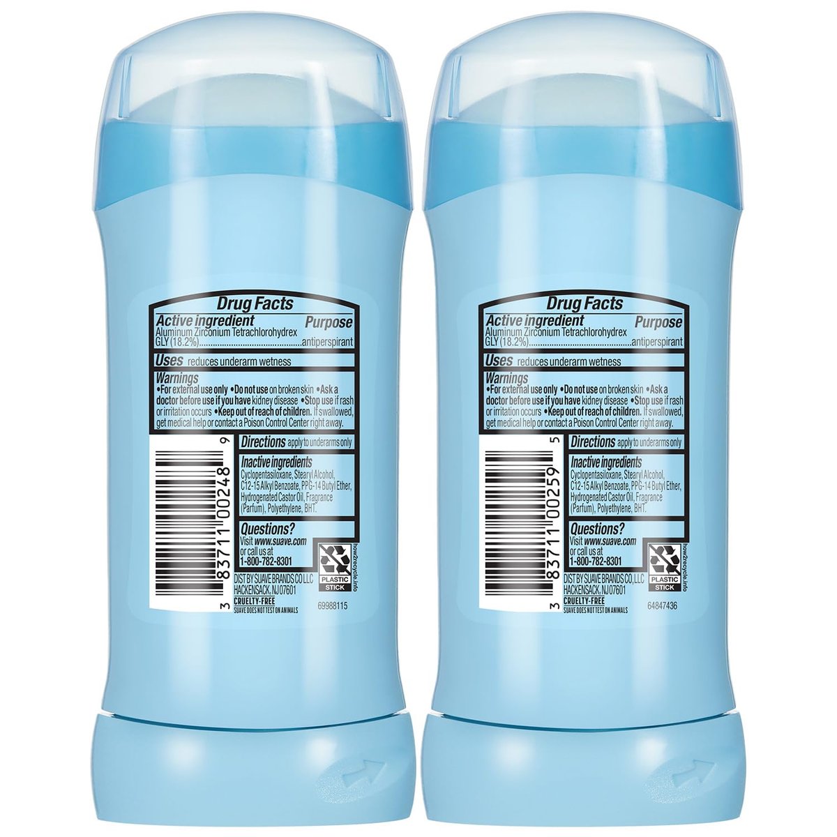 Suave Antiperspirant Deodorant for Women Variety 4-Pack – Cocoa Butter & Shea + Everlasting Sunshine, Anti-Staining Invisible Solid, Talc-Free, 2.7 Oz Each Avelisse