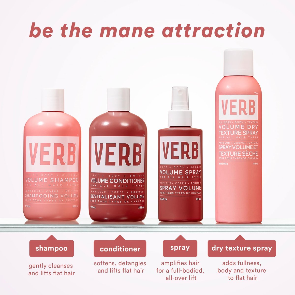 VERB Volume Spray 6.5 fl oz - Lightweight Volumizing Spray for Full-Bodied Lift - Vegan & Sulfate-Free - görsel 7