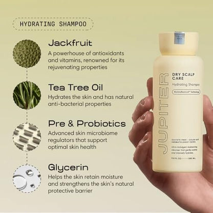 Jupiter Hydrating Shampoo and Conditioner Set – Moisturizing, Nourishing, Strengthening Hair Care – Daily Scalp & Hair Hydration – Color-Safe, Sulfate-Free, Paraben-Free, 14 fl. oz. each Avelisse