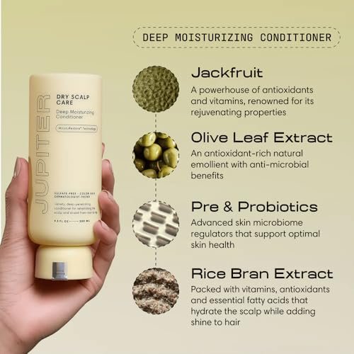 Jupiter Hydrating Shampoo and Conditioner Set – Moisturizing, Nourishing, Strengthening Hair Care – Daily Scalp & Hair Hydration – Color-Safe, Sulfate-Free, Paraben-Free, 14 fl. oz. each Avelisse