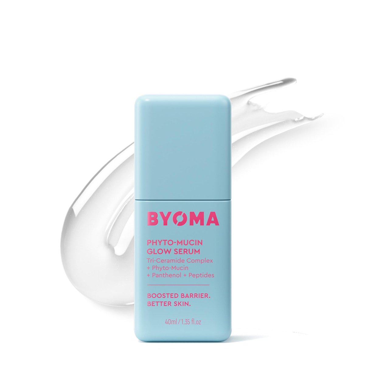 BYOMA Phyto-Mucin Glow Serum - Plumping, Hydrating Face Serum for Glass Skin - Strengthens Skin Barrier - 1.35 fl.oz Avelisse