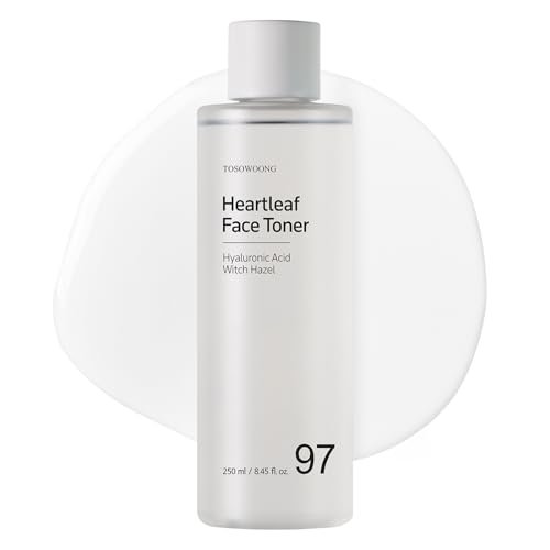 TOSOWOONG Heartleaf Face Toner – 970,200ppm Heartleaf Water, Centella, Hyaluronic Acid, Witch Hazel – Calming & Hydrating Toner for Acne-Prone Skin, 250ml (8.45 fl.oz.) - görsel 2