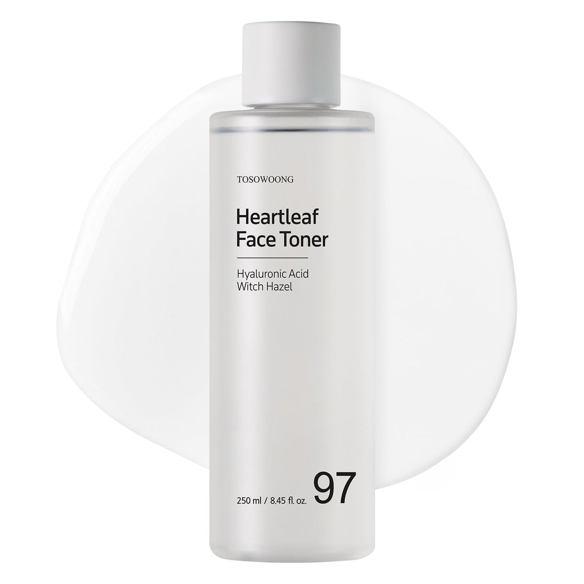 TOSOWOONG Heartleaf Face Toner – 970,200ppm Heartleaf Water, Centella, Hyaluronic Acid, Witch Hazel – Calming & Hydrating Toner for Acne-Prone Skin, 250ml (8.45 fl.oz.) - görsel 1