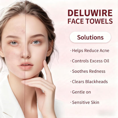 Deluwire Soft Dry Wipe 10 Pack – 800 Count Lint-Free Facial Cleansing Towels, Extra Thick Dry and Wet Use for Sensitive Skin, Makeup Removing, Surface Cleaning Avelisse