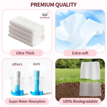 Deluwire Soft Dry Wipe 10 Pack – 800 Count Lint-Free Facial Cleansing Towels, Extra Thick Dry and Wet Use for Sensitive Skin, Makeup Removing, Surface Cleaning Avelisse