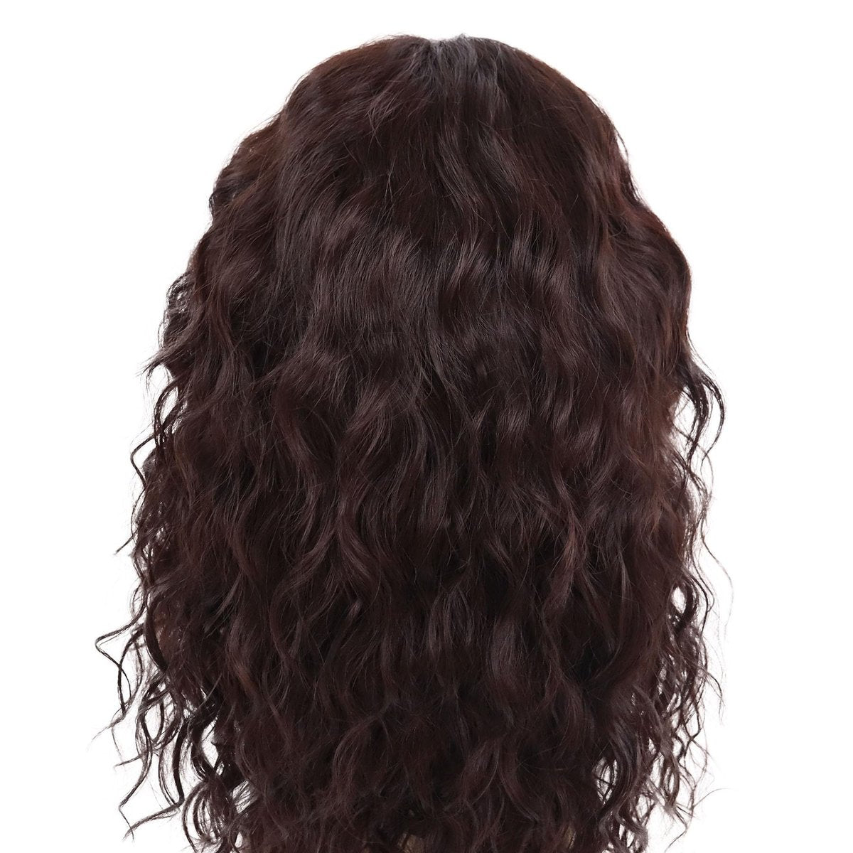 GNIMEGIL Long Brown Wigs for Men - Synthetic Layered Wavy Cosplay Party Wig 70s 80s Punk Rocker California Wig with Bangs Avelisse