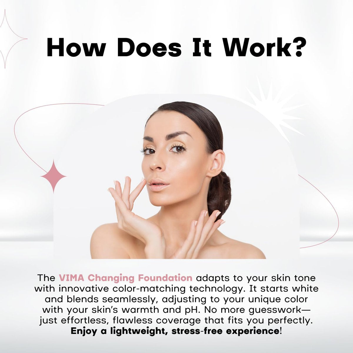 Vima Color Changing Foundation with Sunscreen – Fragrance-Free, Paraben-Free, Vegan Makeup – Lightweight, Long-Lasting Coverage – 1 fl oz Avelisse