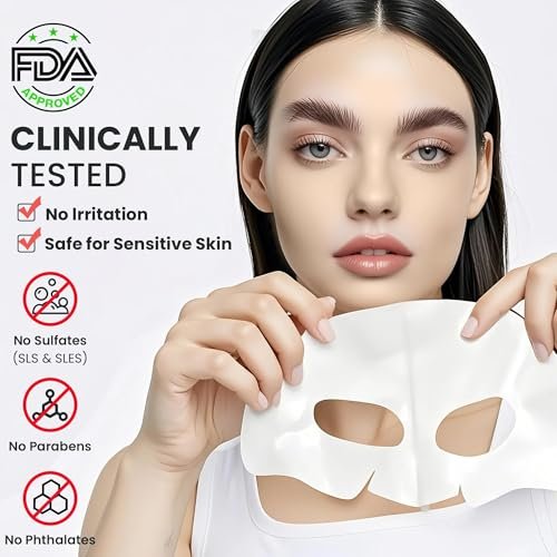 Dianzan Korean Overnight Bio-Collagen Mask – Deep Moisturizing, Firming, Glowing Glass Skin Mask for Sensitive Skin (4 Pack) - görsel 8