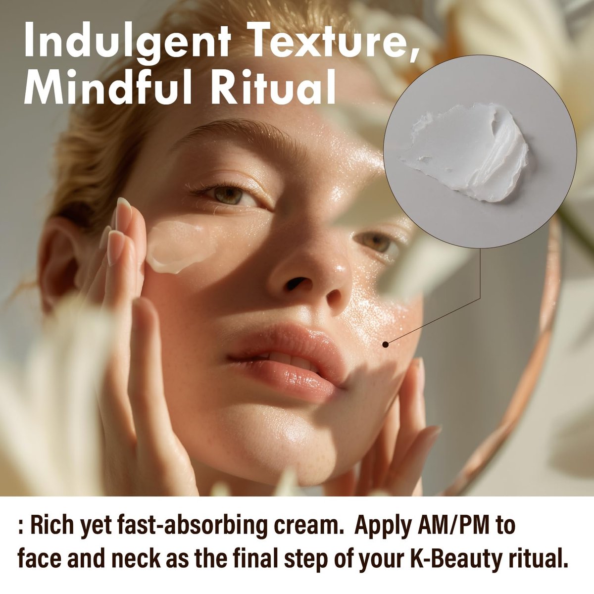 OHMIA Korean Anti-Aging & Firming Face Moisturizer - Lotus Multi Barrier Cream with Niacinamide & Rice - Soothing for Sensitive Skin - Fragrance-Free - 1.69 fl oz Avelisse