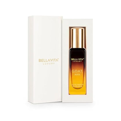 Bellavita Luxury GOAT Eau de Parfum for Men – Travel Size 20 ml – Citrus, Bergamot, Lily of the Valley & Amber Notes – Long-Lasting Men's Fragrance