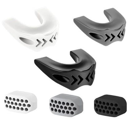 Jaw Trainer - Jawline Exerciser for Men & Women | 3 Resistance Levels for Beginner, Intermediate & Advanced Users