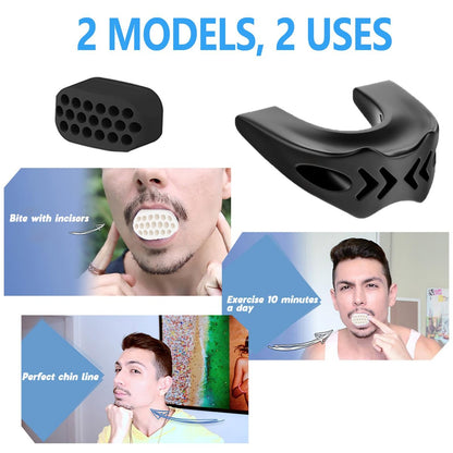 Jaw Trainer - Jawline Exerciser for Men & Women | 3 Resistance Levels for Beginner, Intermediate & Advanced Users